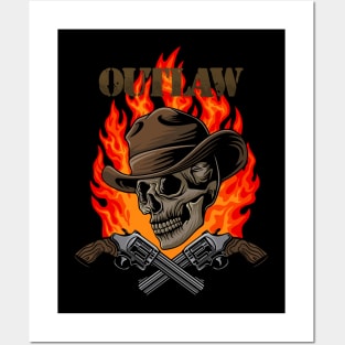 Cowboy skull Posters and Art